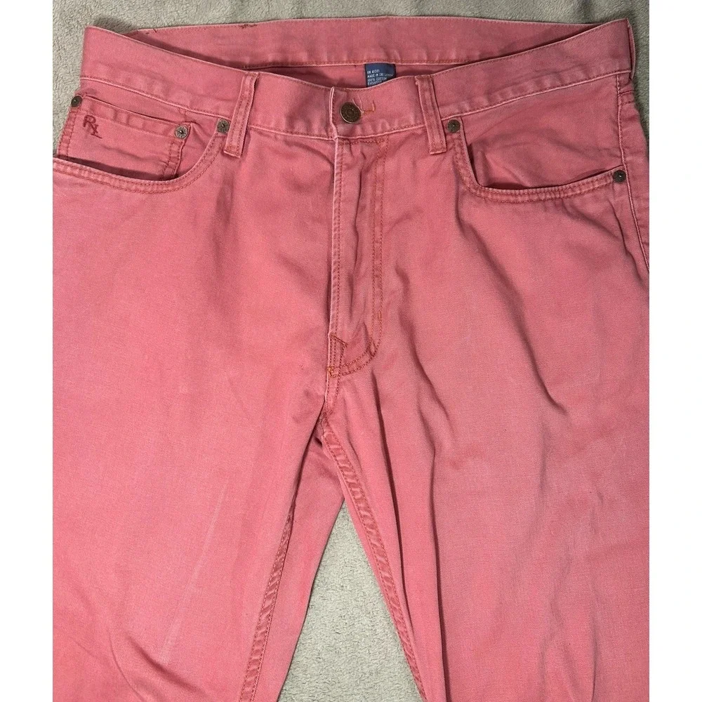 Polo Ralph Lauren Dry Goods Pants Mens 33x32 Pink Salmon 5 Pocket Cotton